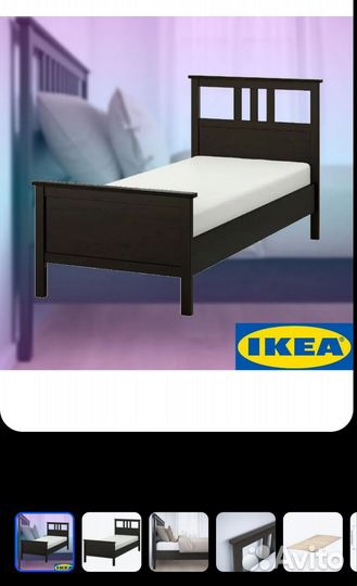 Кровать икеа hemnes с матрасом 90х200см