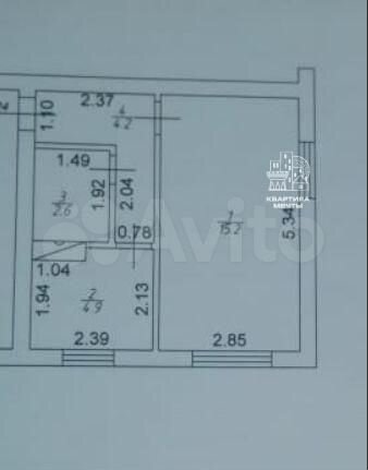 1-к. квартира, 26,9 м², 3/3 эт.