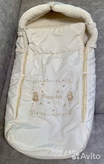Кокон-конверт для дитешек от 0+ на овчине