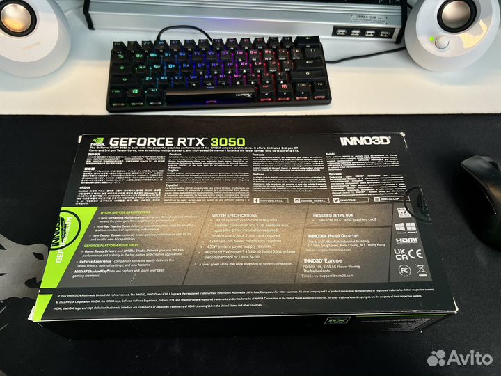 Видеокарта RTX 3050 inno3D 8GB