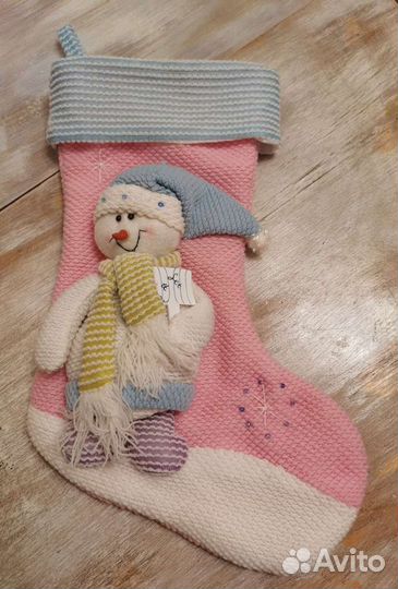 Носок для новогоднего подарка