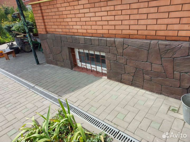 Отделка цоколя имитация камня