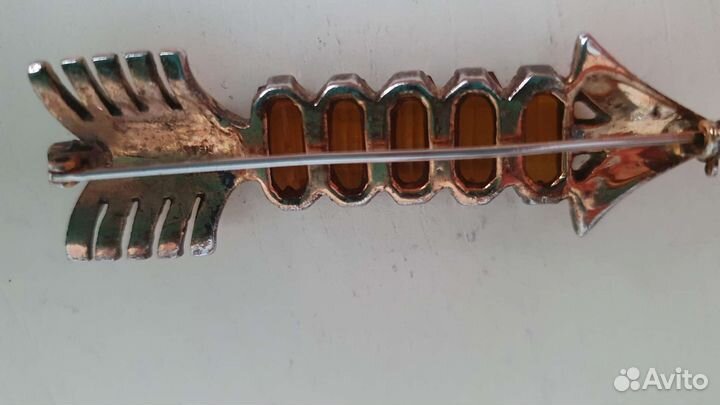 Винтажная брошь серебро Reja Coro