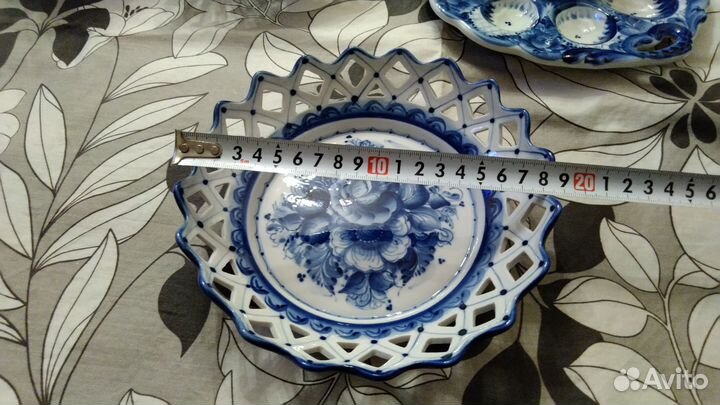 Набор посуды гжель (пасхальный)