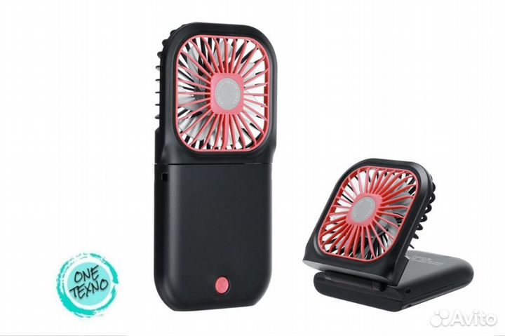 Вентиляторпортативный + powerbank F20 черный