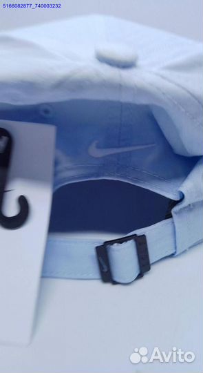 Бейсболки nike бело-голубые (Арт.26239)