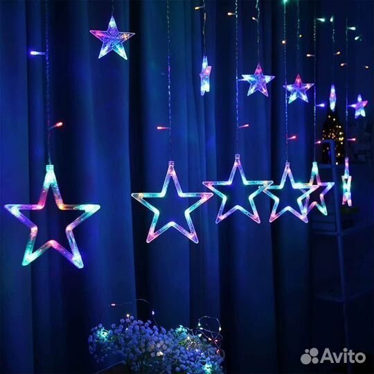 Гирлянда домашняя Звезды оптом