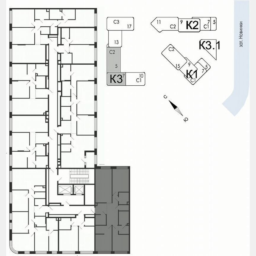 3-к. квартира, 98,9 м², 2/7 эт.