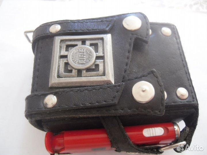 Сумка под сигаретную пачку и зажигалку кожа
