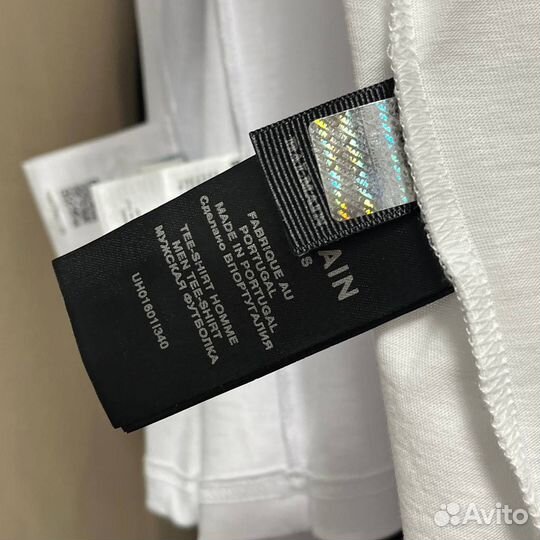Футболка Balmain белая M, L, XL, XXL