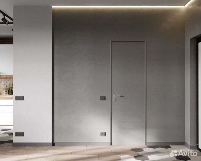 Скрытые двери под отделку