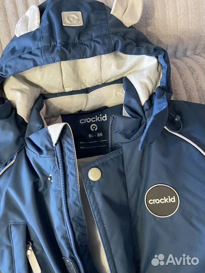 Детский зимний комбинезон Crokid р 80-86