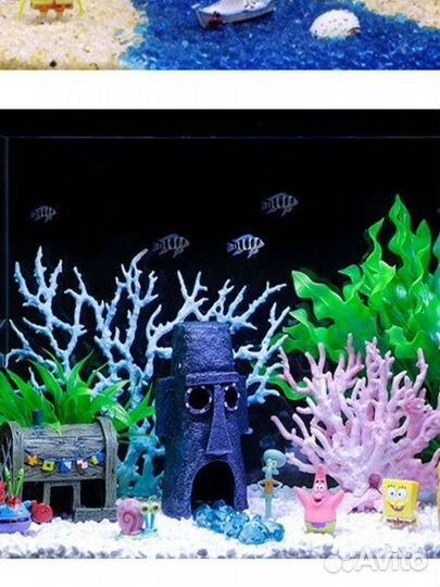 Декорации для аквариума домик Сквидварда