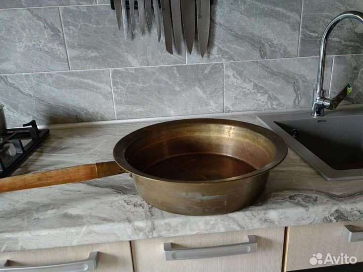 Латунный таз для варенья