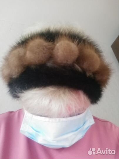 Повязка на голову норковая