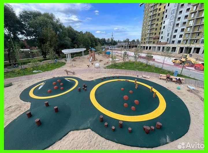 Резиновое покрытие для спортивных площадок