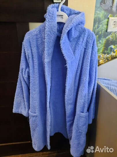 Детский махровый халат 6-8 лет + полотенце