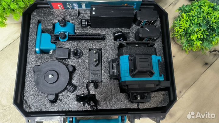 Лазерный уровень, нивелир Makita, 4d, 16 зел. луч