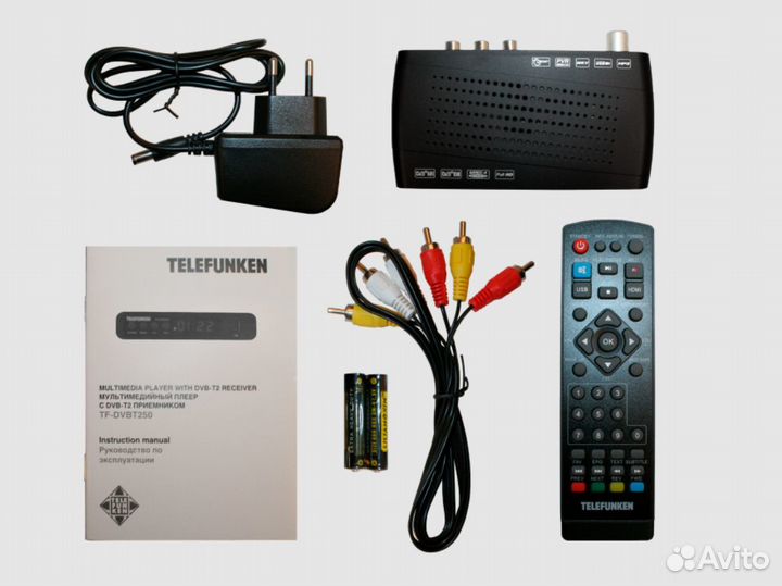 DVB-T2 приставка Telefunken TF-dvbt250 Black