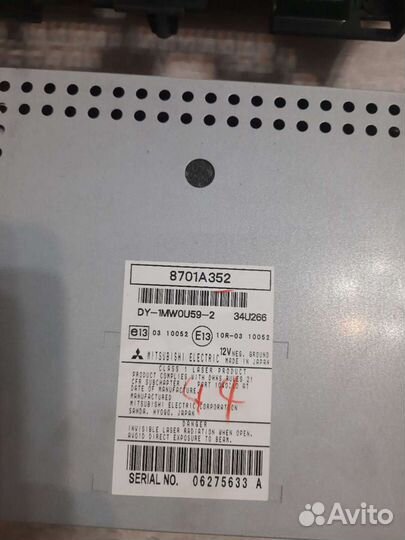 Штатная магнитола Mitsubishi Lancer X