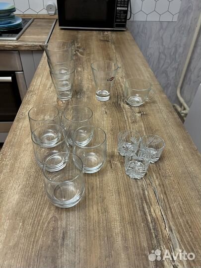 Бокалы стаканы рюмки