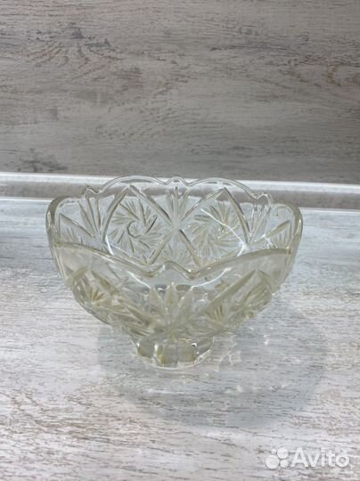 Ваза конфетница хрусталь