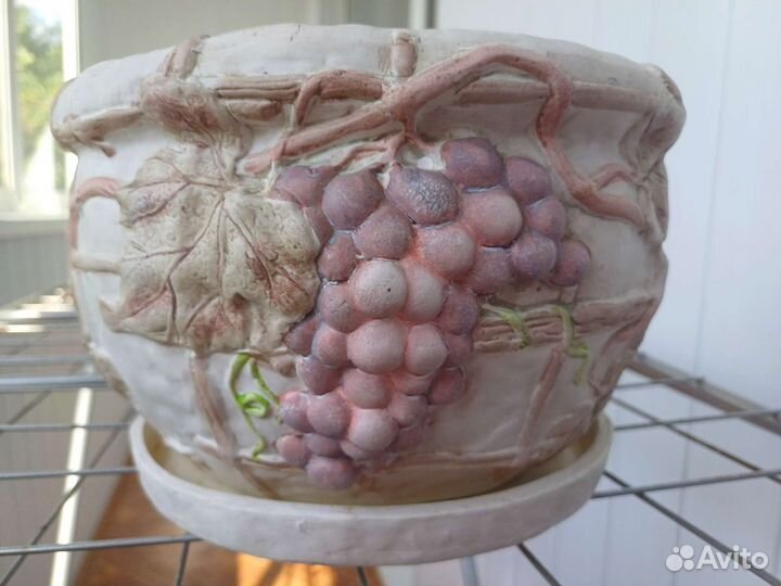 Цветочный горшок (кашпо) керамический