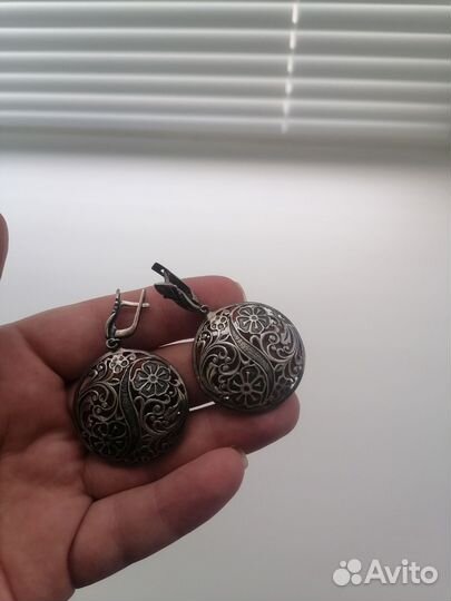 Серебряные серьги