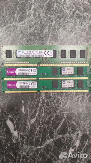 Оперативная память ddr3 4 gb(3 штуки)