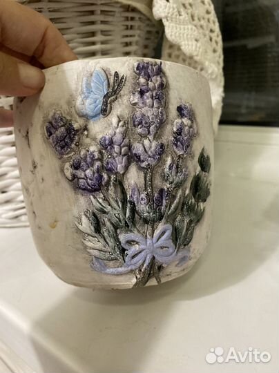 Горшок керамический прованс