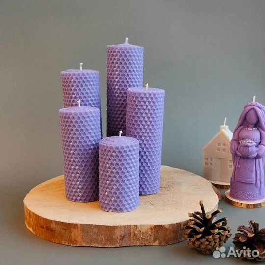 Свечи из вощины (подарочный набор)