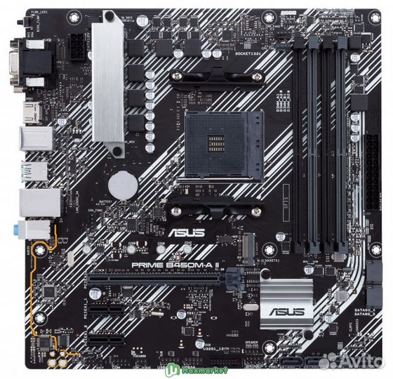 Материнская плата asus prime B450M-A II
