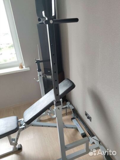 Скамья для жима, стойка атлетическая