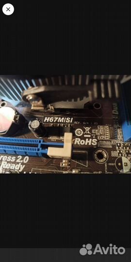 Материнская плата 1155 с процессором