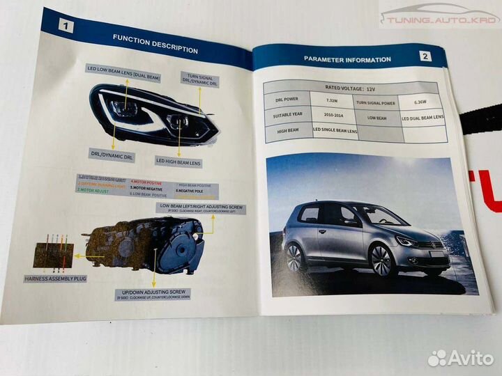 Фары Volkswagen Golf 6 S0560