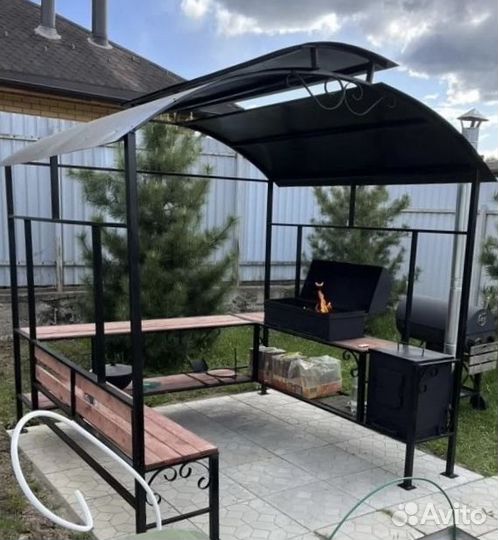 Мангал с печью от производителя