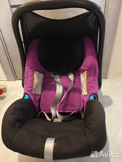 Автолюлька britax romer с базой isofix и вкладышем