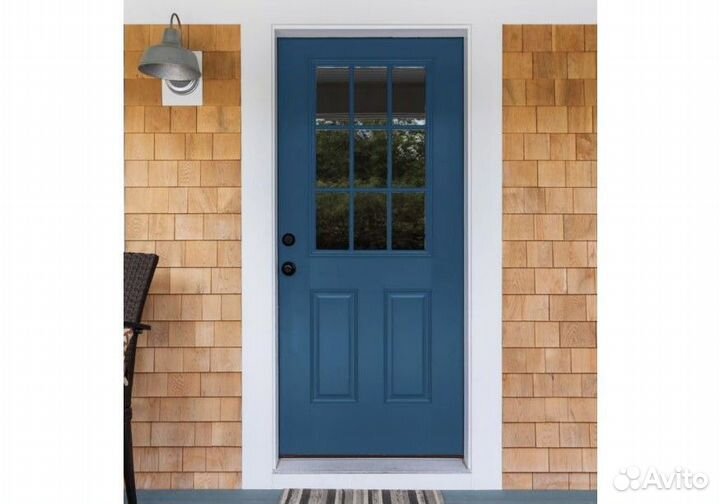 Двери входные деревянные с коробом. Север Light