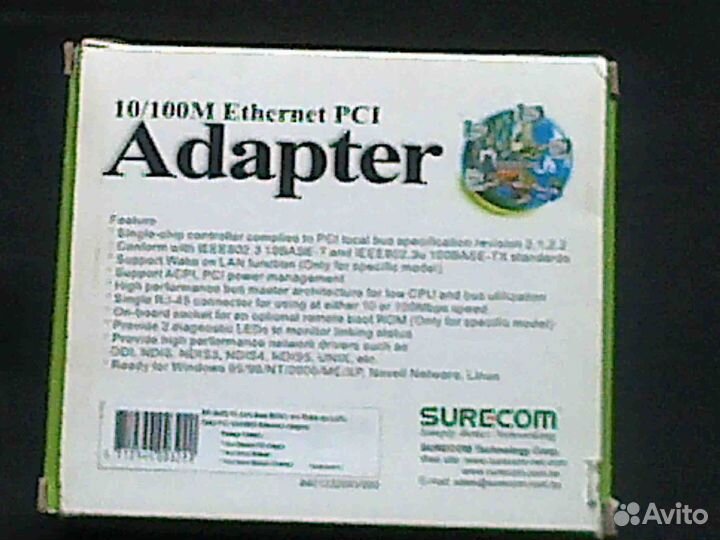 Адаптер 10/100М Еthernet PCI Adapter
