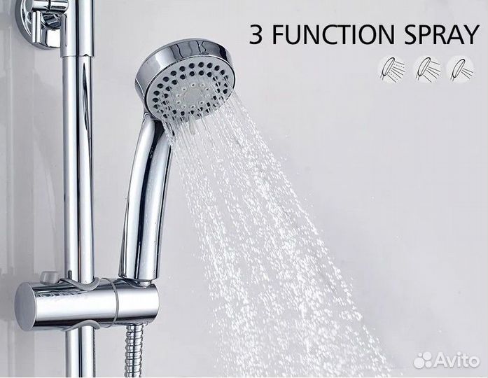 Душевая стойка для смесителя 8397 Accoona Chrome