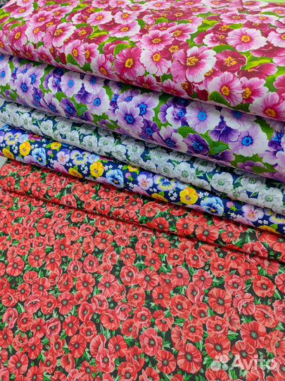 Ткань для пэчворк и рукоделия мелкий рисунок