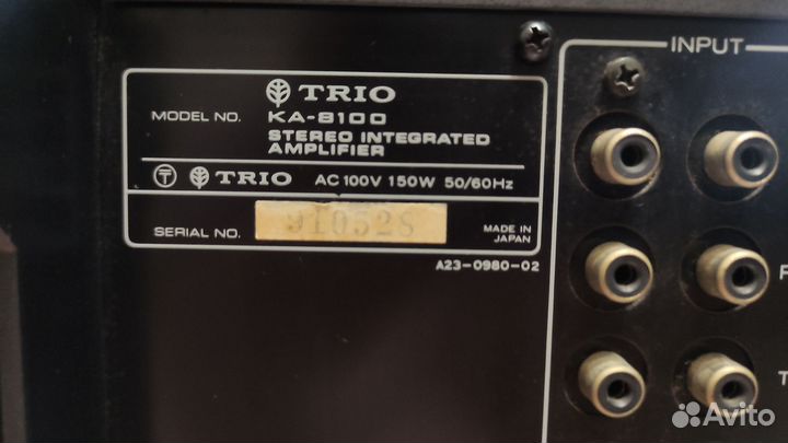 Усилитель Trio KA-8100 Japan