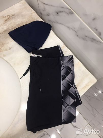 Плавательные шорты+шапочка 164