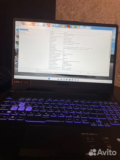 Игровой ноутбук Asus tuf gaming f15