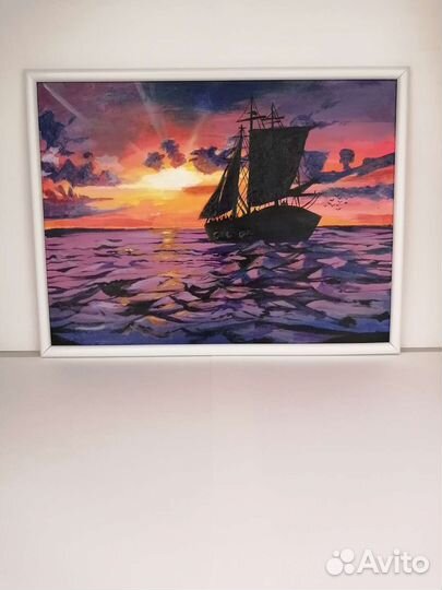 Пейзаж акрилом 30х40