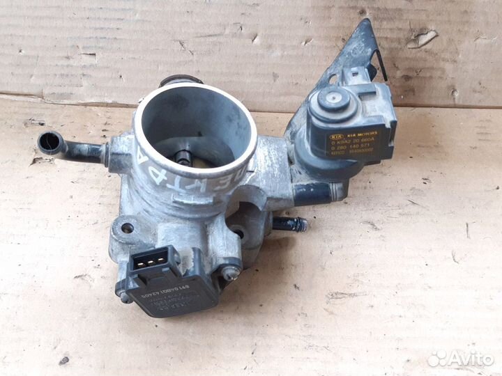 Заслонка дросельная Киа Спектра 1.6