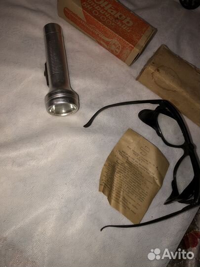 Фонарик с очками СССР