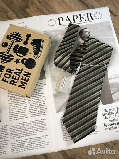 Галстук хаки от Franko Италия