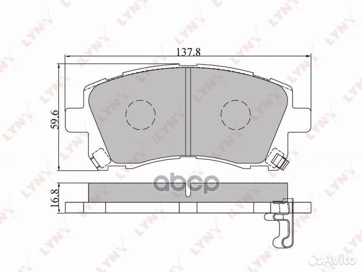 Колодки тормозные дисковые перед BD7104
