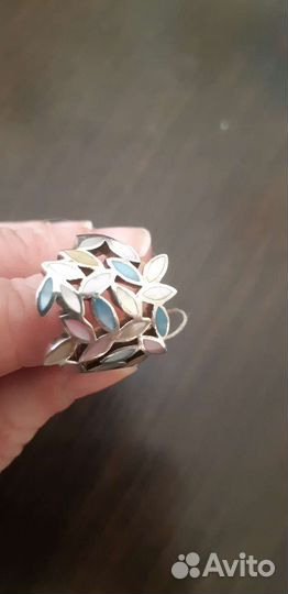 Серебряное кольцо размер 18, новое